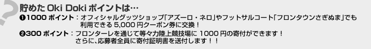 貯めたOki Dokiポイントは…