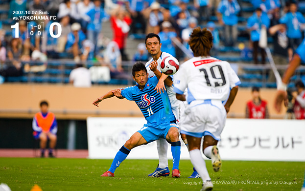 ゲーム記録・速報 - 2007／J1リーグ 第28節 vs.横浜FC : KAWASAKI FRONTALE