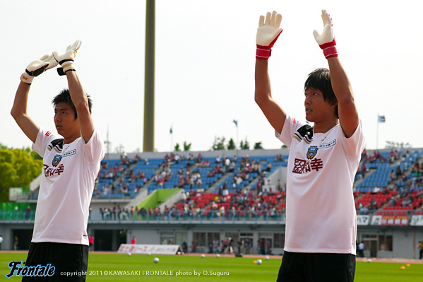 GK27／安藤駿介選手、GK1／相澤貴志選手