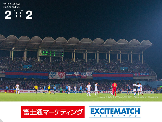 ゲーム記録 速報 13 J1リーグ 第節 Vs Fc東京 Kawasaki Frontale