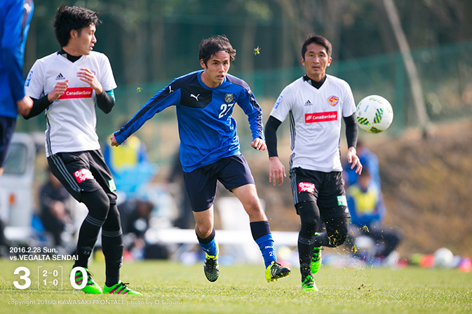 ゲーム記録 速報 16 サテライト 第1戦 Vs ベガルタ仙台 Kawasaki Frontale