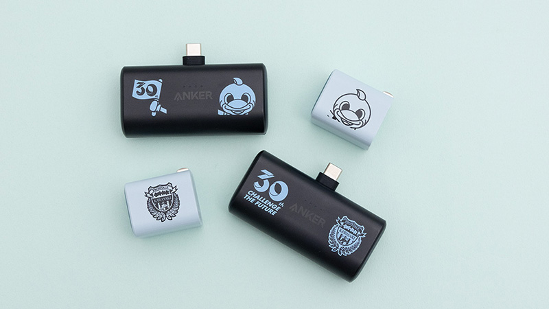 Anker×FRONTALE「クラブ創立30周年オリジナルロゴ入りモバイルバッテリー＆急速充電器」販売のお知らせ