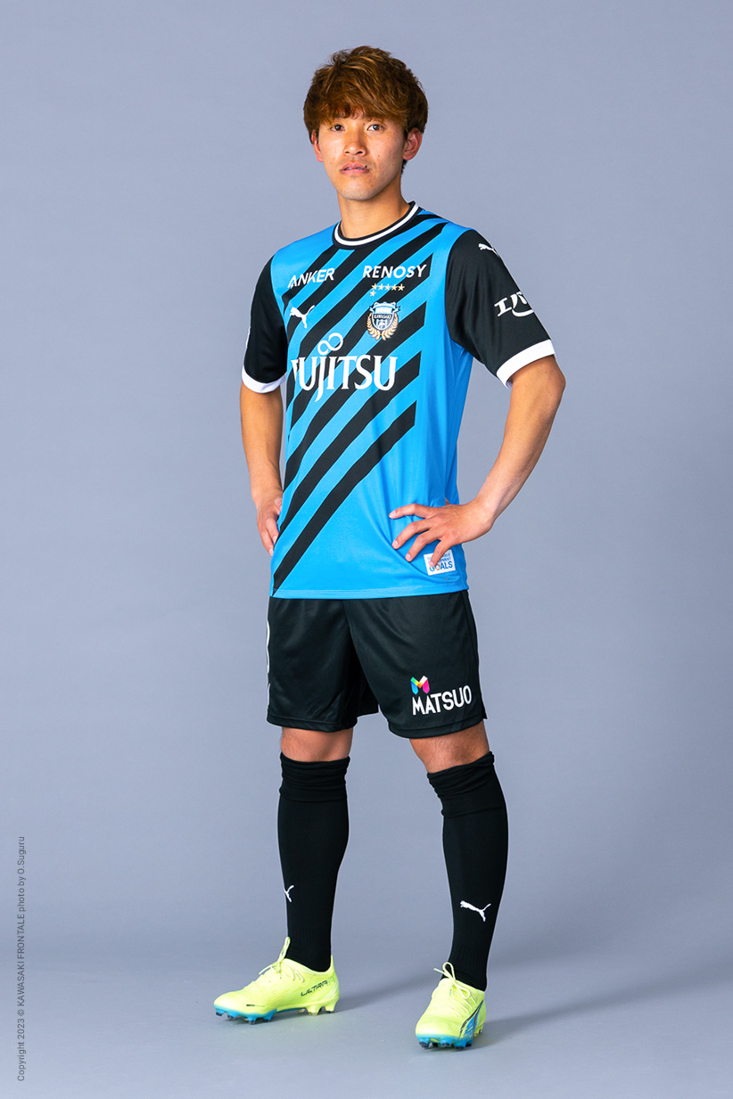 MF8/橘田 健人選手 | 選手・スタッフプロフィール2023 : KAWASAKI FRONTALE