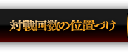 対戦回数の位置づけ